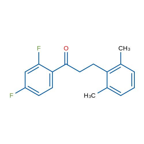 2',4'-Difluoro-3-(2,6-dimethylphenyl)propiophenone 1g