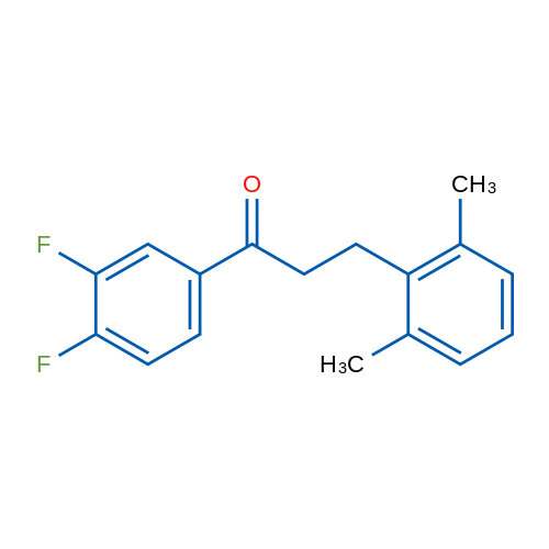 3',4'-Difluoro-3-(2,6-dimethylphenyl)propiophenone 1g