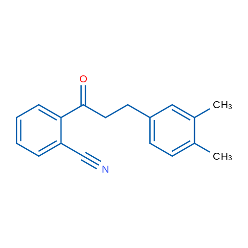 2'-Cyano-3-(3,4-dimethylphenyl)propiophenone 1g