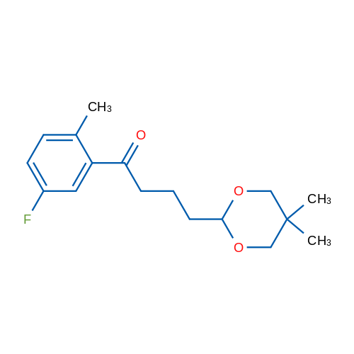 4-(5,5-Dimethyl-1,3-dioxan-2-yl)-5'-fluoro-2'-methylbutyrophenone 1g