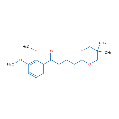 2',3'-Dimethoxy-4-(5,5-dimethyl-1,3-dioxan-2-yl)butyrophenone 1g