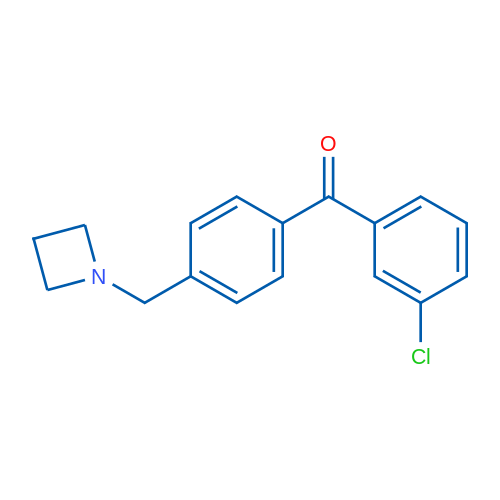 (4-(Azetidin-1-ylmethyl)phenyl)(3-chlorophenyl)methanone 1g