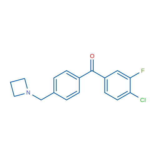 (4-(Azetidin-1-ylmethyl)phenyl)(4-chloro-3-fluorophenyl)methanone 1g