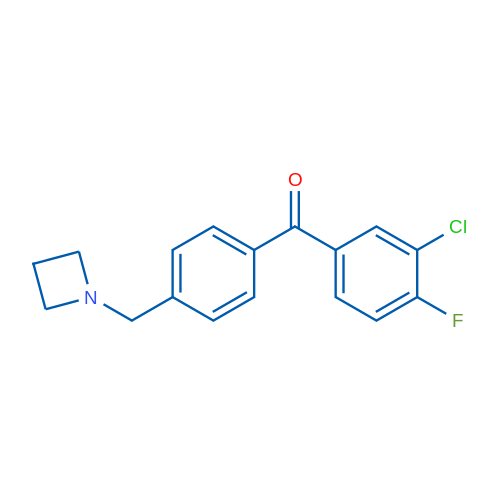 (4-(Azetidin-1-ylmethyl)phenyl)(3-chloro-4-fluorophenyl)methanone 1g