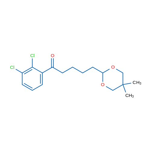 2',3'-Dichloro-5-(5,5-dimethyl-1,3-dioxan-2-yl)valerophenone 1g