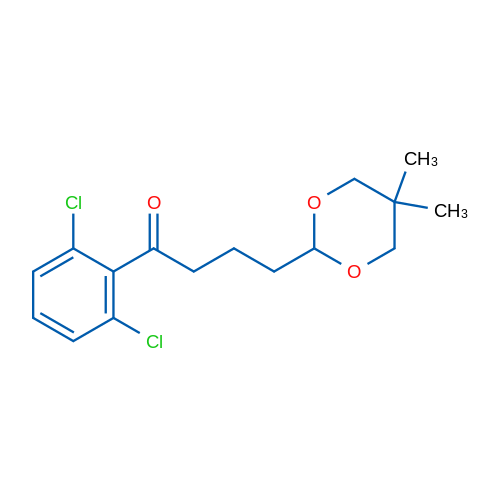 2',6'-Dichloro-4-(5,5-dimethyl-1,3-dioxan-2-yl)butyrophenone 1g
