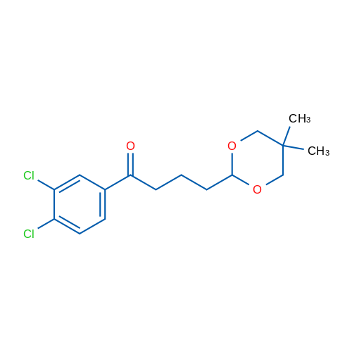 3',4'-Dichloro-4-(5,5-dimethyl-1,3-dioxan-2-yl)butyrophenone 1g
