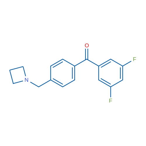 (4-(Azetidin-1-ylmethyl)phenyl)(3,5-difluorophenyl)methanone 1g