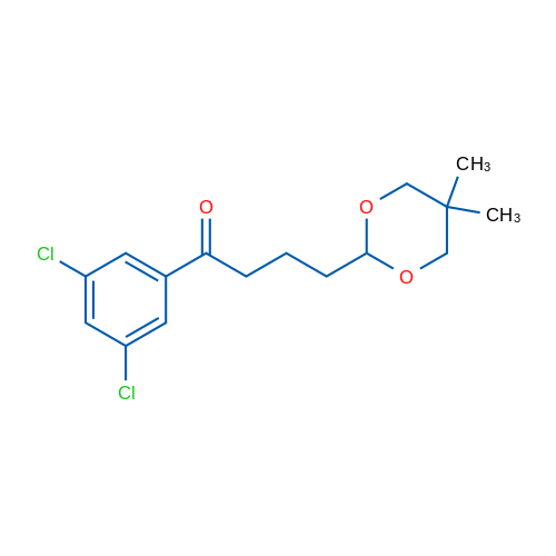 3',5'-Dichloro-4-(5,5-dimethyl-1,3-dioxan-2-yl)butyrophenone 1g