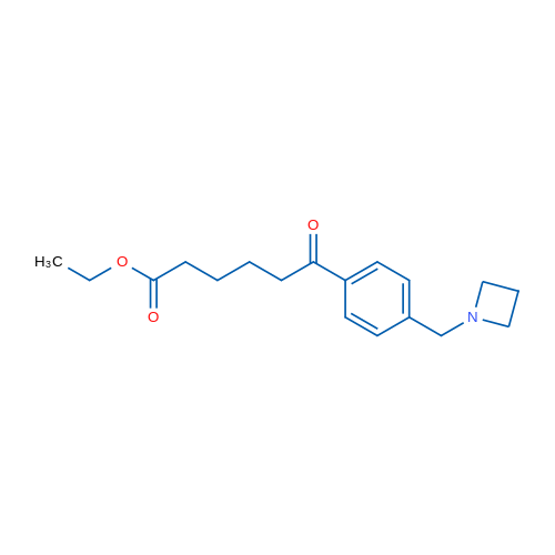 Ethyl 6-(4-(azetidin-1-ylmethyl)phenyl)-6-oxohexanoate 1g