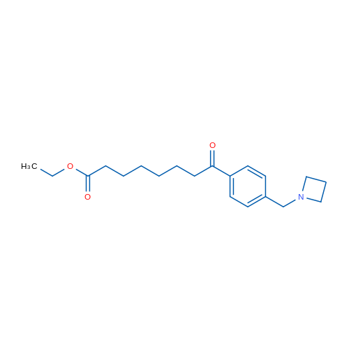 Ethyl 8-(4-(azetidin-1-ylmethyl)phenyl)-8-oxooctanoate 1g