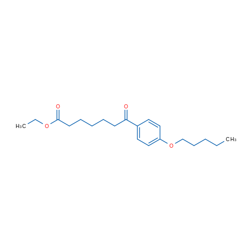 Ethyl 7-oxo-7-(4-pentyloxyphenyl)heptanoate 1g