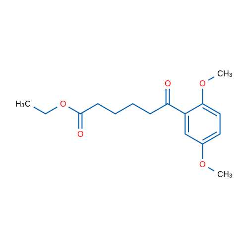 Ethyl 6-(2,5-dimethoxyphenyl)-6-oxohexanoate 1g