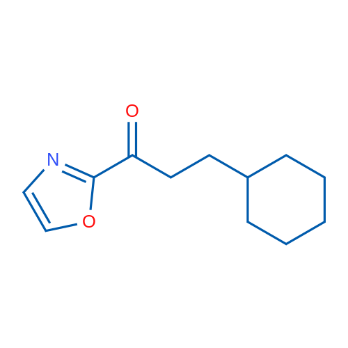 2-(3-Cyclohexylpropionyl)oxazole 1g