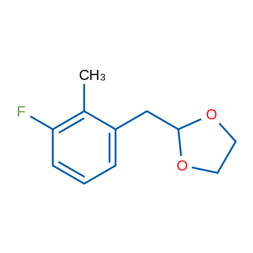 3-Fluoro-2-methyl (1,3-dioxolan-2-ylmethyl)benzene 1g