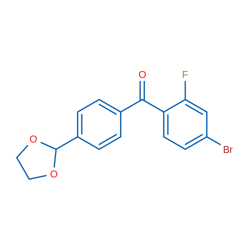 4-Bromo-4'-(1,3-dioxolan-2-yl)-2-fluorobenzophenone 1g