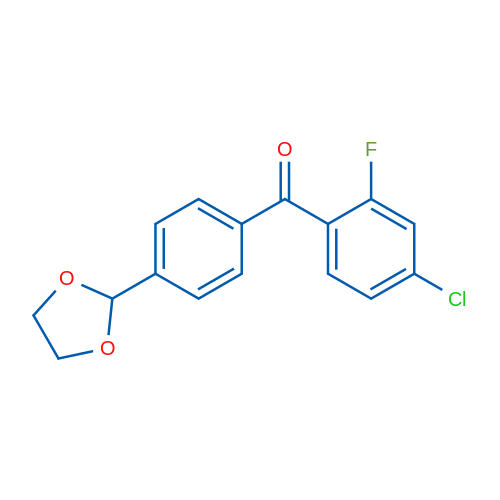 4-Chloro-4'-(1,3-dioxolan-2-yl)-2-fluorobenzophenone 1g
