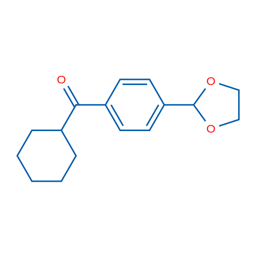 Cyclohexyl 4-(1,3-dioxolan-2-yl)phenyl ketone 1g