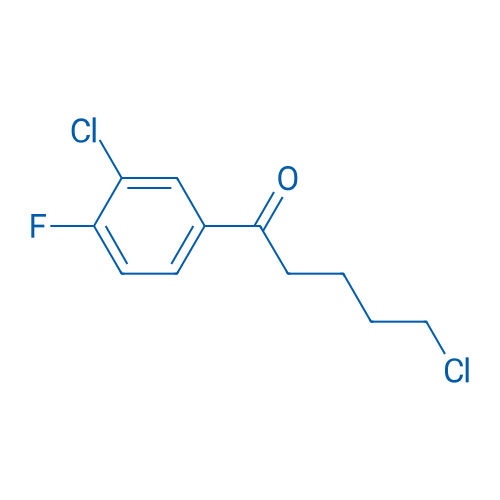 5-Chloro-1-(3-chloro-4-fluorophenyl)-1-oxopentane 1g