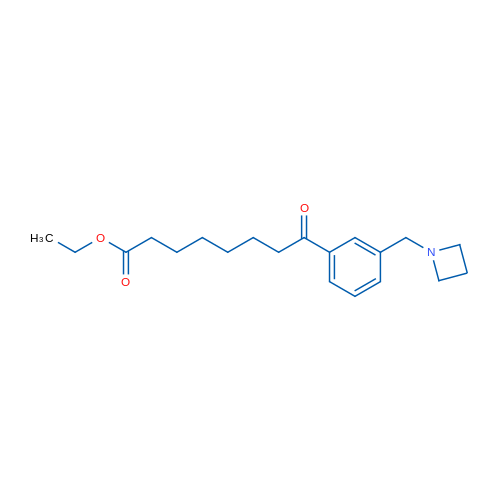 Ethyl 8-(3-(azetidin-1-ylmethyl)phenyl)-8-oxooctanoate 1g