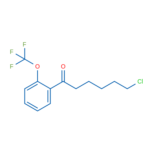6-Chloro-1-(2-trifluoromethoxyphenyl)-1-oxohexane 5g