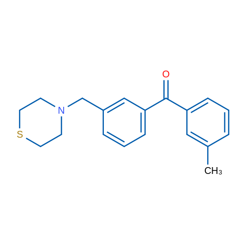 3-Methyl-3'-thiomorpholinomethyl benzophenone 1g