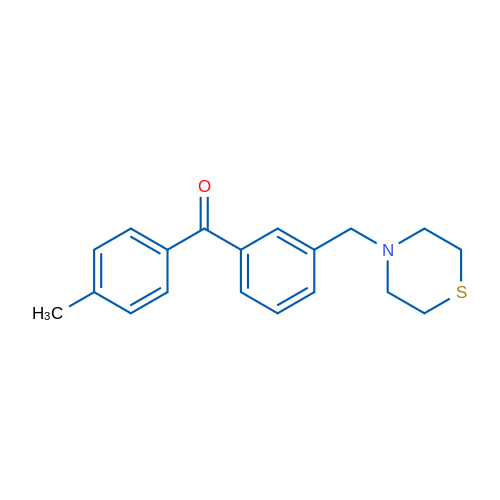 4'-Methyl-3-thiomorpholinomethyl benzophenone 1g