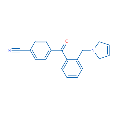 4-(2-((2,5-Dihydro-1H-pyrrol-1-yl)methyl)benzoyl)benzonitrile 1g