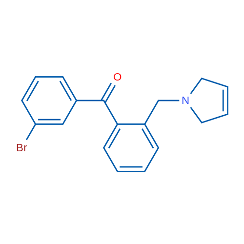 (3-Bromophenyl)(2-((2,5-dihydro-1H-pyrrol-1-yl)methyl)phenyl)methanone 1g
