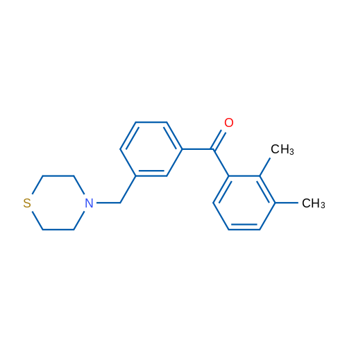 2,3-Dimethyl-3'-thiomorpholinomethyl benzophenone 1g