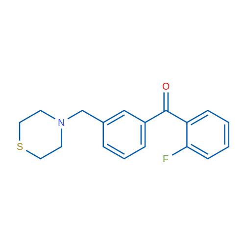 2-Fluoro-3'-thiomorpholinomethyl benzophenone 1g