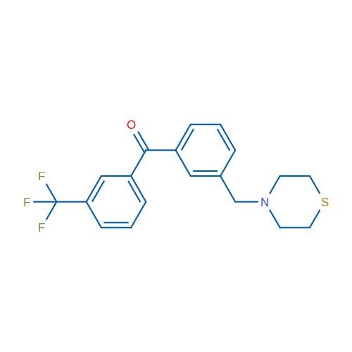 3-Thiomorpholinomethyl-3'-trifluoromethylbenzophenone 1g