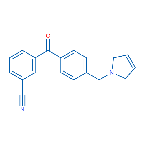 3-(4-((2,5-Dihydro-1H-pyrrol-1-yl)methyl)benzoyl)benzonitrile 1g