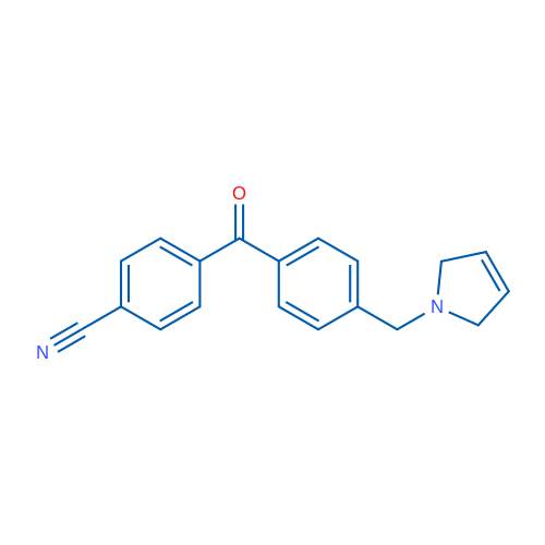 4-(4-((2,5-Dihydro-1H-pyrrol-1-yl)methyl)benzoyl)benzonitrile 1g