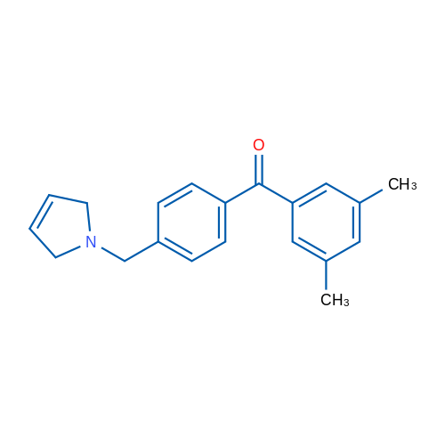 (4-((2,5-Dihydro-1H-pyrrol-1-yl)methyl)phenyl)(3,5-dimethylphenyl)methanone 1g