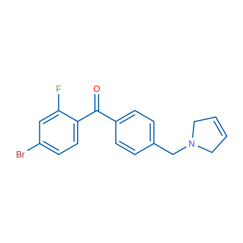 (4-Bromo-2-fluorophenyl)(4-((2,5-dihydro-1H-pyrrol-1-yl)methyl)phenyl)methanone 1g