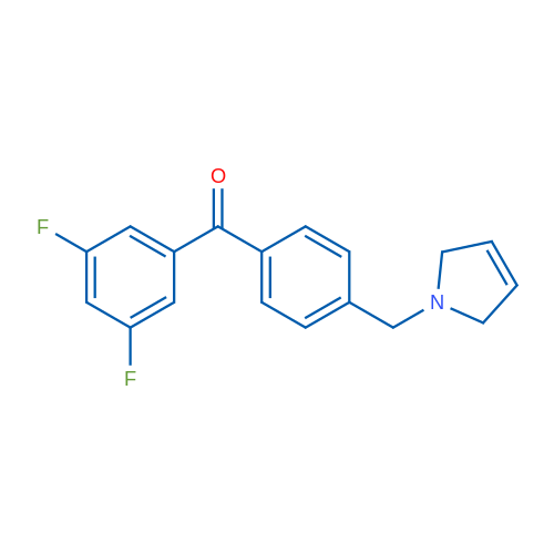 (3,5-Difluorophenyl)(4-((2,5-dihydro-1H-pyrrol-1-yl)methyl)phenyl)methanone 1g