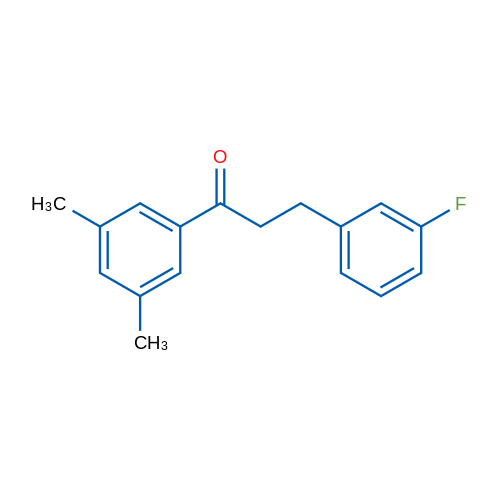 3',5'-Dimethyl-3-(3-fluorophenyl)propiophenone 1g