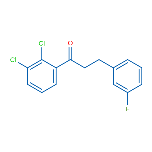 2',3'-Dichloro-3-(3-fluorophenyl)propiophenone 1g