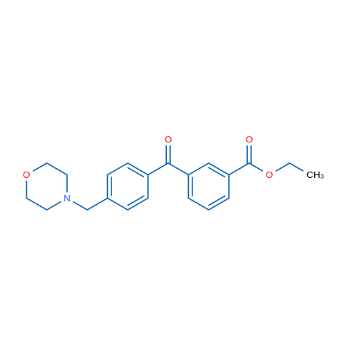 3-Carboethoxy-4'-morpholinomethyl benzophenone 1g