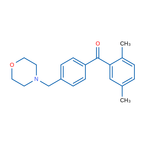2,5-Dimethyl-4'-morpholinomethyl benzophenone 1g