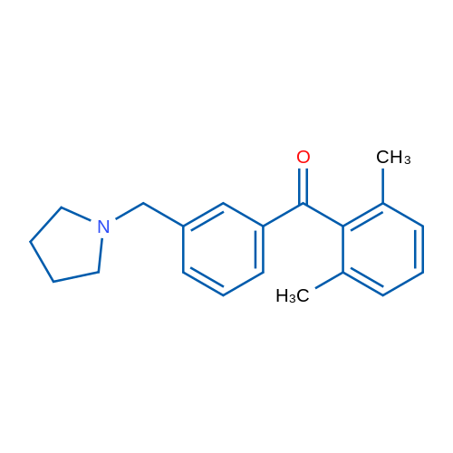 2,6-Dimethyl-3'-pyrrolidinomethyl benzophenone 1g