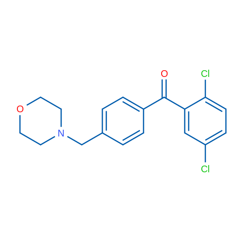 2,5-Dichloro-4'-morpholinomethyl benzophenone 1g