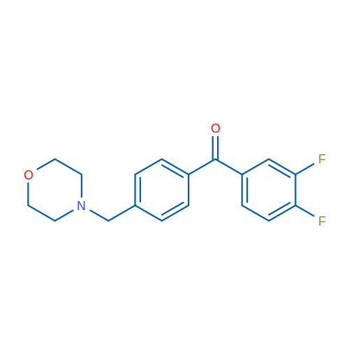 3,4-Difluoro-4'-morpholinomethyl benzophenone 1g