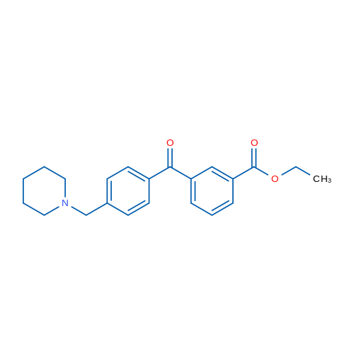 3-Carboethoxy-4'-piperidinomethyl benzophenone 1g