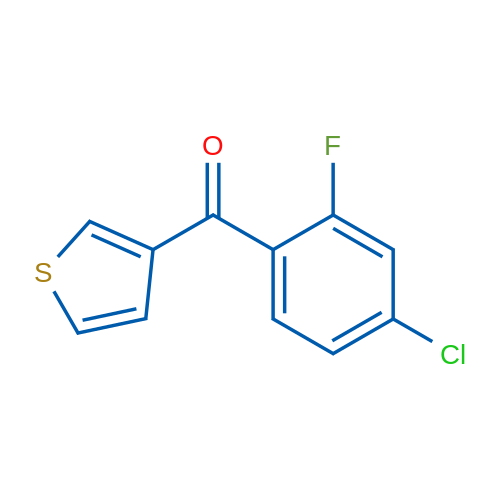 3-(4-Chloro-2-fluorobenzoyl)thiophene 1g