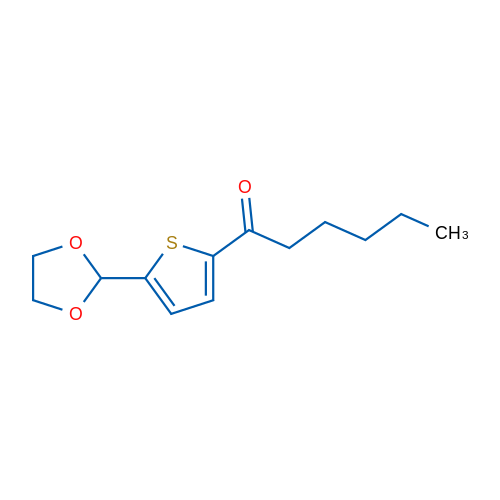 5-(1,3-Dioxolan-2-yl)-2-thienyl pentyl ketone 1g