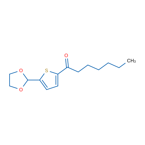5-(1,3-Dioxolan-2-yl)-2-thienyl hexyl ketone 1g