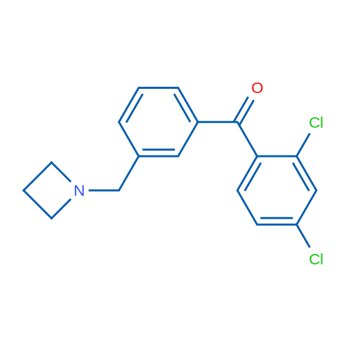 (3-(Azetidin-1-ylmethyl)phenyl)(2,4-dichlorophenyl)methanone 1g