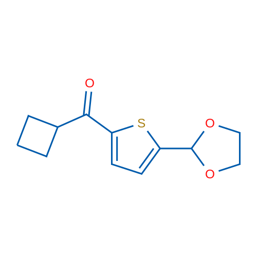 Cyclobutyl 5-(1,3-dioxolan-2-yl)-2-thienyl ketone 1g